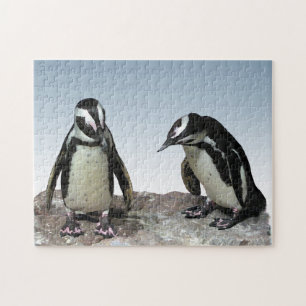 Schwarzweiss-Pinguin-Vogel-Puzzlespiel Puzzle