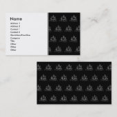 Schwarzweiss-Piraten-Schiffs-Muster Visitenkarte (Vorne/Hinten)