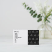 Schwarzweiss-Piraten-Schiffs-Muster Visitenkarte (Stehend Vorderseite)