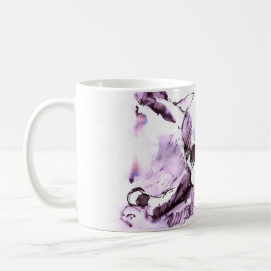 Schwarzweiss-Piraten-Tasse Kaffeetasse (Links)