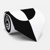 Schwarzweiss-Plätzchen Krawatte (Gerollt)