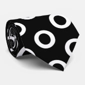 Schwarzweiss-Polkapunkt-Krawatte Krawatte (Gerollt)