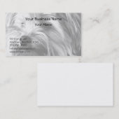 Schwarzweiss-Porträt Yorkshires Terrier Yorkie Visitenkarte (Vorne/Hinten)