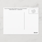 Schwarzweiss-Postkarte Postkarte (Rückseite)