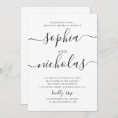 Schwarzweiß-Probe Einladung (Vorne/Hinten)