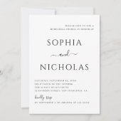 Schwarzweiß-Probe Einladung (Vorderseite)