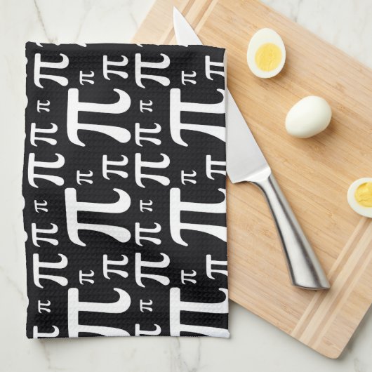 Schwarzweiss-PU-Muster Handtuch (Viertel Falte)