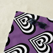 Schwarzweiss-pulsierenzebraherz Thunder_Cove Strandtuch (Beispiel)