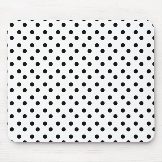 Schwarzweiss-Punkte Mousepad (Vorne)