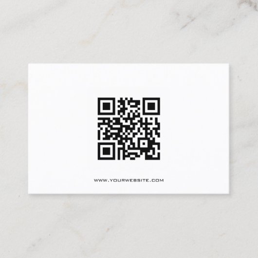 Schwarzweiss-QR Code-Berater Visitenkarte (Vorderseite)
