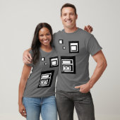 Schwarzweiss-Quadrate T-Shirt (Unisex)