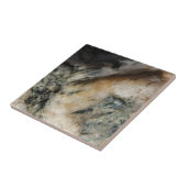 Schwarzweiss-Quarz-Mineral-Beschaffenheit Fliese (Seite)