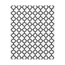Schwarzweiss-Quatrefoil Gitter-Muster