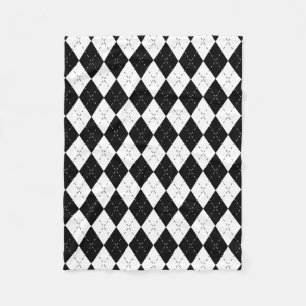 Schwarzweiss-Raute Fleecedecke