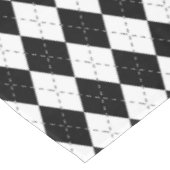 Schwarzweiss-Raute Tischdecke (Schrägansicht)