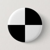 Schwarzweiss-Rechtecke Button (Vorderseite)