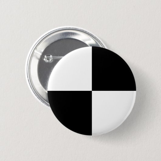 Schwarzweiss-Rechtecke Button (Vorne & Hinten)