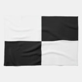 Schwarzweiss-Rechtecke Küchentuch (Horizontal)