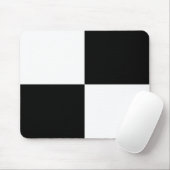 Schwarzweiss-Rechtecke Mousepad (Mit Mouse)