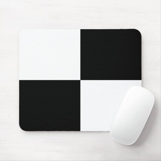 Schwarzweiss-Rechtecke Mousepad (Mit Mouse)