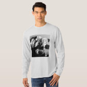 Schwarzweiß-Rosa-Shirt T-Shirt (Vorne ganz)