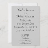 Schwarzweiss-Rosen-Einladung Einladung (Rückseite)