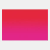 Schwarzweiß, Rot und Heiß Rosa Ombre Mix Geschenkpapier Set (Vorderseite 3)
