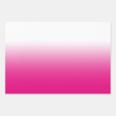Schwarzweiß, Rot und Heiß Rosa Ombre Mix Geschenkpapier Set (Vorderseite)