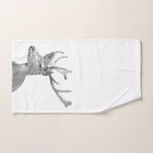 Schwarzweiss-Rotwild Badhandtuch Set (Handtuch)