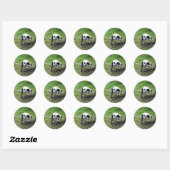Schwarzweiß-Ruffed Lemur #2-1 Stickers (Blatt)