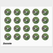 Schwarzweiß-Ruffed Lemur #3-Stickers Runder Aufkleber (Blatt)