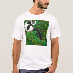 Schwarzweiss-Ruffed Lemur-T - Shirt