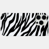 Schwarzweiß Safari Zebra Animal Print Case-Mate iPhone Hülle (Rückseite (Horizontal))