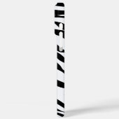 Schwarzweiß Safari Zebra Animal Print Case-Mate iPhone Hülle (Rückseite / Links)