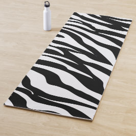 Schwarzweiß Safari Zebra Animal Print Yogamatte