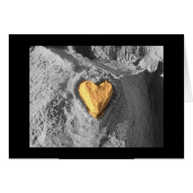 Schwarzweiss-Sandherz (Vorderseite (Horizontal))