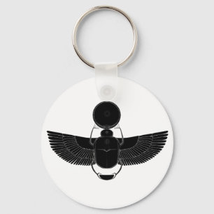 Schwarzweiss-Scarabäus Schlüsselanhänger