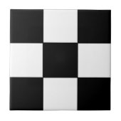 Schwarzweiß, Schach, Karo, kariert Fliese (Vorderseite)