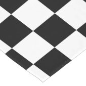 Schwarzweiss-Schachbrett Kurzer Tischläufer (Ecke)