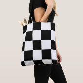 SCHWARZWEISS-SCHACHBRETT-MUSTER TASCHE (Von Nahem)