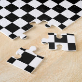 Schwarzweiss-Schachbrett Puzzle (Seite)