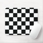 Schwarzweiss-Schachbrett-Retro Hipster Mousepad (Mit Mouse)