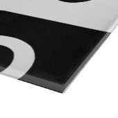 Schwarzweiß-Schachbrett Schneidebrett (Ecke)