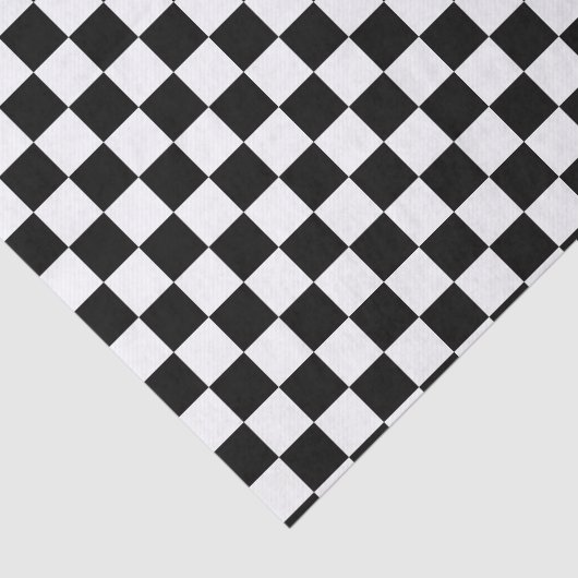 Schwarzweiss-Schachbrett Seidenpapier (Ausschnitt)