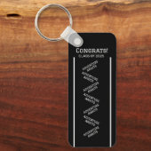 Schwarzweiß-Schlüsselanhänger Schlüsselanhänger (Vorderseite)