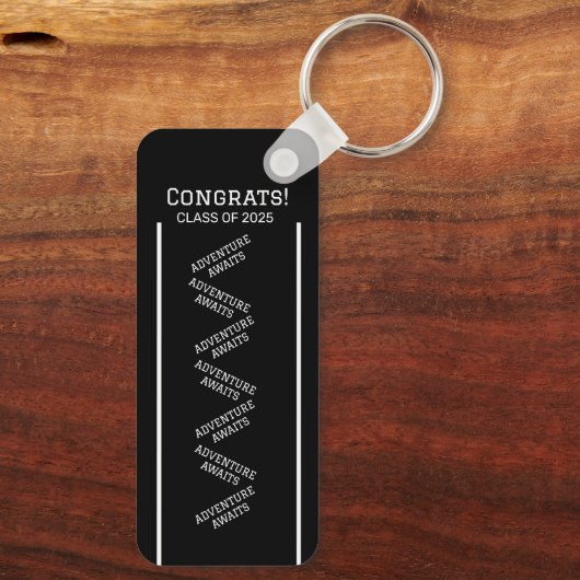 Schwarzweiß-Schlüsselanhänger Schlüsselanhänger (Rückseite)