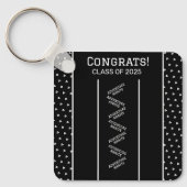 Schwarzweiß-Schlüsselanhänger Schlüsselanhänger (Vorderseite)