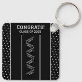 Schwarzweiß-Schlüsselanhänger Schlüsselanhänger (Rückseite)