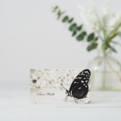 Schwarzweiss-Schmetterling Visitenkarte (Stehend Vorderseite)