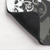 Schwarzweiss-Schmetterlinge Mousepad (Ecke)